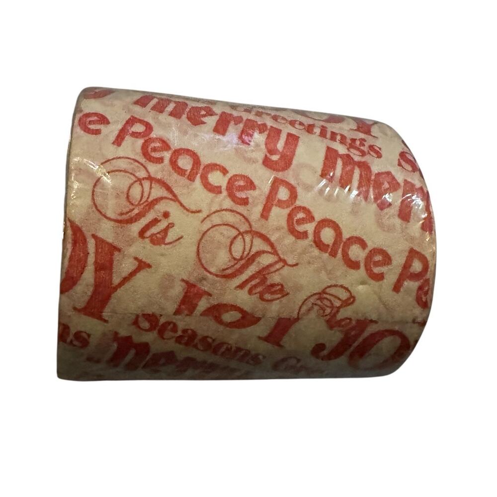 Vintage Christmas Novelty Toilet Paper Roll Peace Seasons Greetings Gag Gift NOS